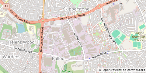 Map of Bangor, Down