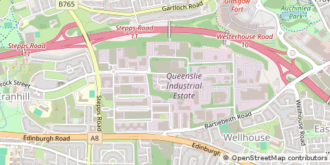 Map of Glasgow, Lanarkshire
