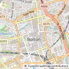 Map of Bolton, Greater Manchester