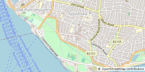 Map of Southsea, Hants