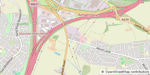 Map of Leeds, West Yorkshire