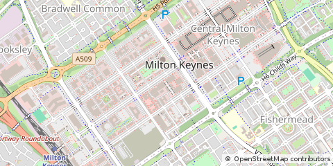 Map of Milton Keynes