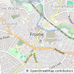 Map of Frome, Somerset