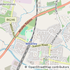 Map of Clitheroe, Lancs