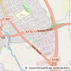 Map of Thirsk, North Yorkshire
