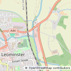 Map of Leominster, Herefordshire