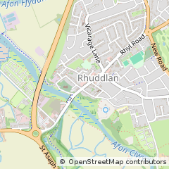 Map of Rhuddlan