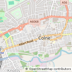 Map of Colne, Lancashire