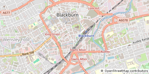 Map of Blackburn