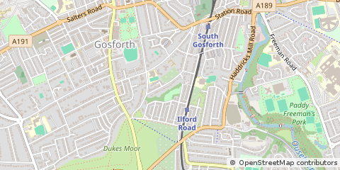 Map of Newcastle Upon Tyne