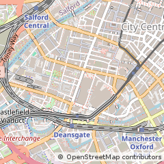 Map of Manchester, Greater Manchester