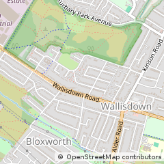 Map of Bournemouth, Dorset