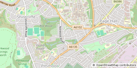 Map of Sheffield