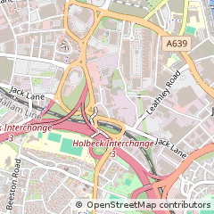 Map of Leeds, West Yorkshire