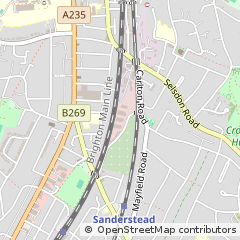 Map of Croydon