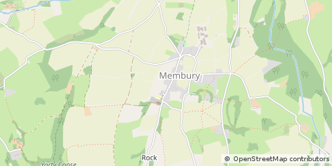 Map of Axminster, Devon