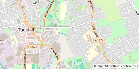 Map of Stoke-on-Trent, Staffordshire
