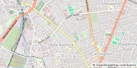 Map of Nottingham