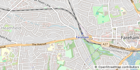 Map of Fareham
