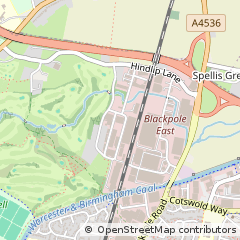 Map of Worcester, Worcestershire