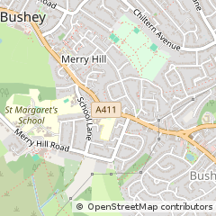 Map of Watford, Herts