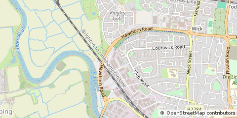 Map of Littlehampton, West Sussex