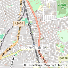 Map of Manchester, Lancashire