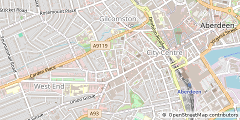 Map of Aberdeen