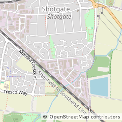 Map of Wickford, Essex