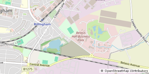 Map of Billingham