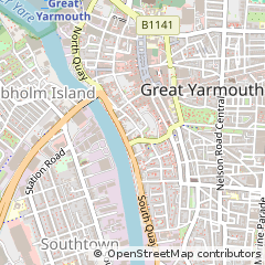 Map of Great Yarmouth, Norfolk