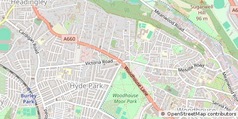 Map of Leeds