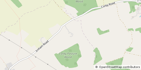 Map of Corby Glen Grantham, Lincolnshire
