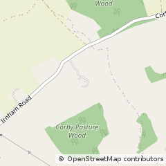 Map of Corby Glen Grantham, Lincolnshire