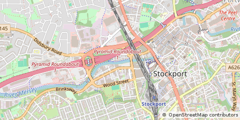 Map of Heaton Lane Stockport, Cheshire