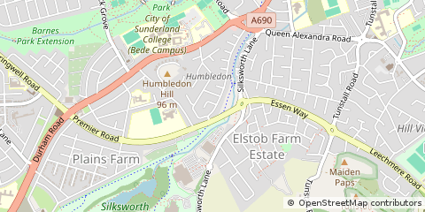 Map of Sunderland