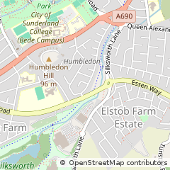 Map of Sunderland