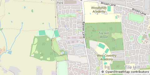 Map of Coventry, West Midlands