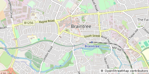 Map of Braintree, Essex