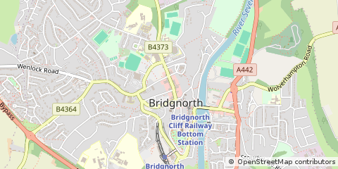 Map of Bridgnorth, Shropshire