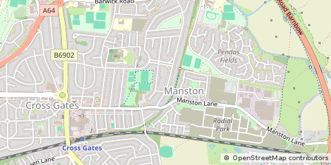Map of Leeds