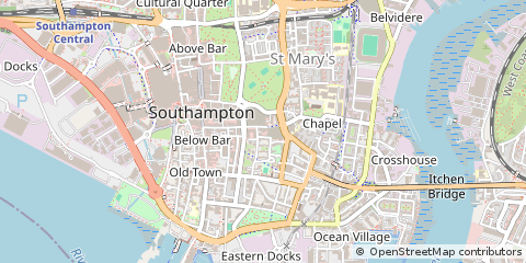 Map of Southampton
