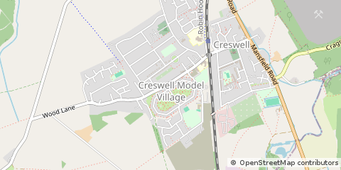 Map of Worksop, Notts