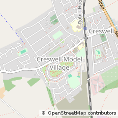 Map of Worksop, Notts