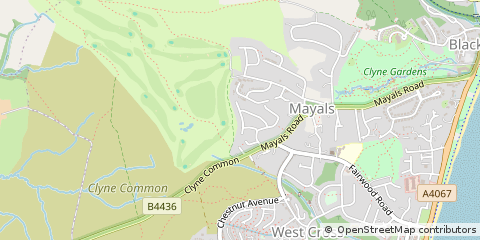 Map of West Glamorgan