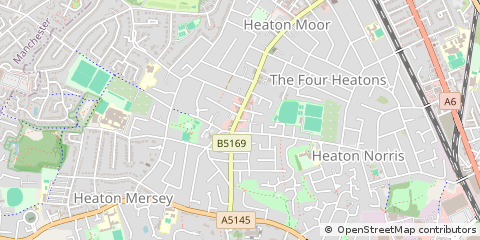 Map of Stockport, Cheshire
