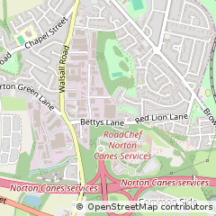 Map of Cannock, Staffordshire