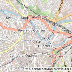 Map of Sheffield, South Yorkshire