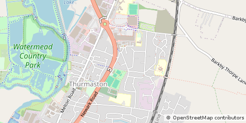 Map of Leicester