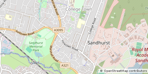 Map of Sandhurst